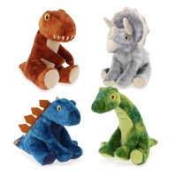 SE2279: 12cm Keeleco Collectable Dinosaurs 4 Assorted (100% Recycled)
