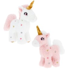 SE3063: 16cm Keeleco Standing Pink Unicorn- 2 Assorted (100% Recycled)