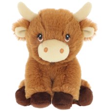 SE3325: 12cm Keeleco Mini Collectable Shaggy Cow (100% Recycled)
