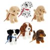 SE3526: 23cm Keeleco Puppy Love on Lead - 6  Designs (100% Recycled)