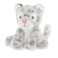 SE4928: 14cm Keeleco Snuggles Snow Leopard (100% Recycled)