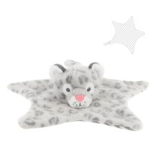 SE4939: 32cm Keeleco Snuggles Snow Leopard Comforter (100% Recycled)