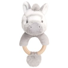 SE6724: 14cm Keeleco Cuddle Zebra Ring Rattle (100% Recycled)