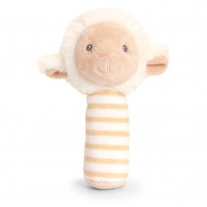 SE6728: 14cm Keeleco Lullaby Lamb Stick Rattle (100% Recycled)