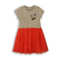 Girl 6: Mixed Fabric Dress (9 Months-3 Years)