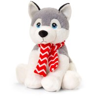 SX1931: 20cm Keeleco Husky With Scarf (100% Recycled)