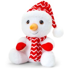 SX1937: 20cm Keeleco Snowman W/Hat & Scarf (100% Recycled)