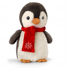 SX8158: 20cm Christmas Keeleco Penguin With Scarf