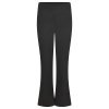 Girls Ribbed Trousers (Hipsters) - Black