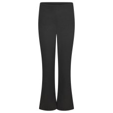 Girls Ribbed Trousers (Hipsters) - Black