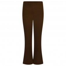 Girls Ribbed Trousers (Hipsters) - Brown