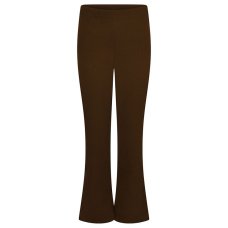 Girls Ribbed Trousers (Hipsters) - Brown