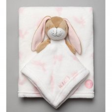 T20025: Baby Girls Guess How Much I Love You Comforter & Blanket