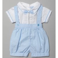 T20204: Baby Boys 2 Piece With Bow Tie Outfit (0-9 Months)
