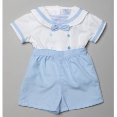 T20205: Baby Boys Sailor 2 Piece Outfit (0-9 Months)