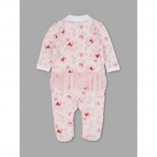 T20281: Baby Girls Floral Cotton All In One (0-12 Months)