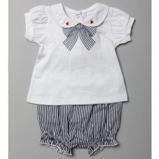 T20285:  Baby Girls Woven 2 Piece Outfit (0-12 Months)