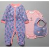 T205060-3: Baby Bugs Bunny 3 Piece All In One, Bodysuit & Bib Set (0-3 Months)