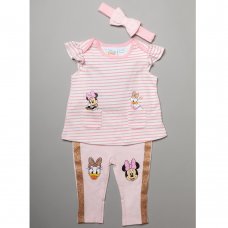 T20634:  Baby Minnie Mouse T-Shirt, Legging & Headband Outfit (3-24 Months)