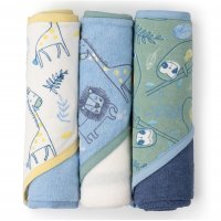 T20739: Baby Jungle Animals 3 Pack Hooded Towels/Robes