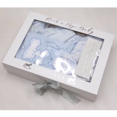 T20750: Baby Boys Bears 5 Piece Set In A Gift Box (0-3 Months)