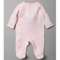 T20825: Baby Girls Quilted All In One (0-3 Months)