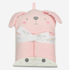 K14281: Baby Pink Bunny Hooded Towel/Robe