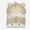 K14283: Baby Beige Teddy Hooded Towel/Robe