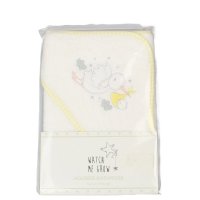 G13130: Baby Yellow Stork Hooded Towel/Robe