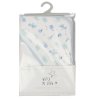 H13725: Baby Hooded Towel/Robe With Sea Adventure Print Hood- Blue Trim