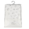 H13727: Baby Hooded Towel/Robe With Bear Print Hood- White Trim
