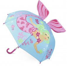 UU0351: Kids 3D Mermaid Dome Umbrella