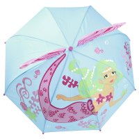 UU0351: Kids 3D Mermaid Dome Umbrella