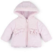 V21268A: Baby Girls Cotton Lined, Quilted Jacket (0-12 Months)