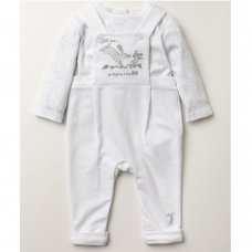 V21289: Baby Unisex Guess How Much I Love You Dungaree & Top Outfit (0-9 Months)