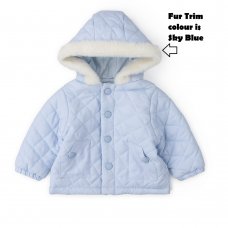 V21304A: Baby Boys Cotton Lined, Quilted Jacket (0-12 Months)