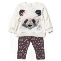 V21653: Baby Girls Plush Top & Legging Outfit (3-24 Months)
