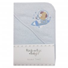 V21669: Baby Sky Bear Hooded Towel/Robe