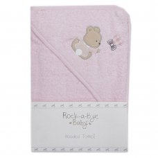 V21674: Baby Pink Little Dreamer Hooded Towel/Robe