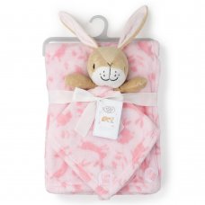 V21786: Baby Girls Guess How Much I Love You Comforter & Blanket