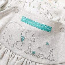 V21806: Baby We're Going On A Bear Hunt Dress & Top Outfit (NB-6 Months)