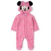 V22047: Baby Minnie Mouse Fleece Onesie/All In one (0-9 Months)