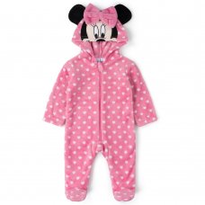 V22047: Baby Minnie Mouse Fleece Onesie/All In one (0-9 Months)