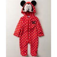 V22049: Baby Mickey Mouse Fleece Onesie/All In one (0-9 Months)