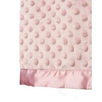 VEL03R: Baby Dusky Pink Luxury Ultra Soft Bubble Velour Wrap On A Satin Padded Hanger
