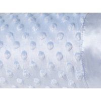 VEL03B: Baby Sky Luxury Ultra Soft Bubble Velour Wrap On A Satin Padded Hanger