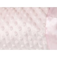 VEL03P: Baby Pink Luxury Ultra Soft Dimple Wrap On A Satin Padded Hanger