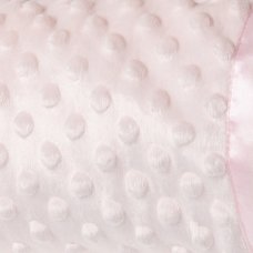VEL03P: Baby Pink Luxury Ultra Soft Dimple Wrap On A Satin Padded Hanger