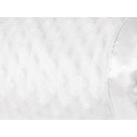 VEL03W: Baby White Luxury Ultra Soft Bubble Velour Wrap On A Satin Padded Hanger