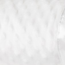 VEL03W: Baby White Luxury Ultra Soft Dimple Wrap On A Satin Padded Hanger